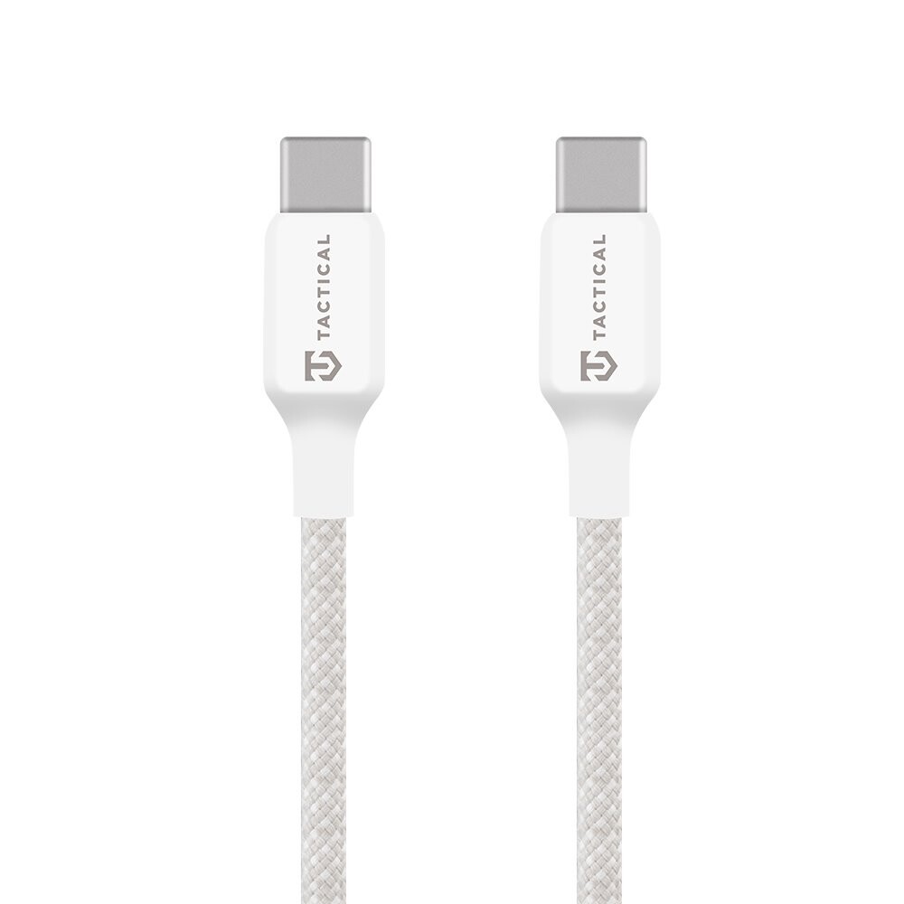Datový kabel Tactical Stitch Thread USB-C - USB-C 2m White