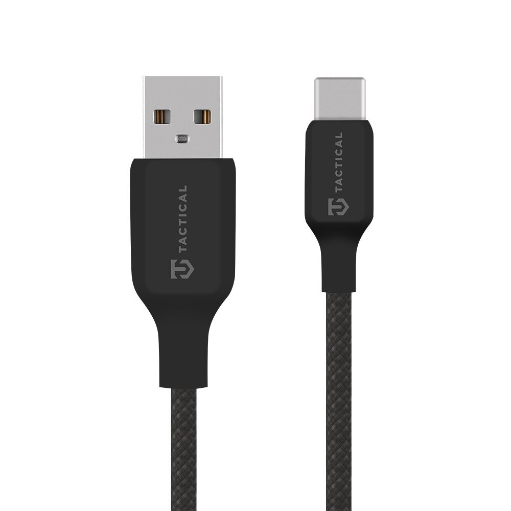 Datový kabel Tactical Stitch Thread USB-A - USB-C 0.3m Black
