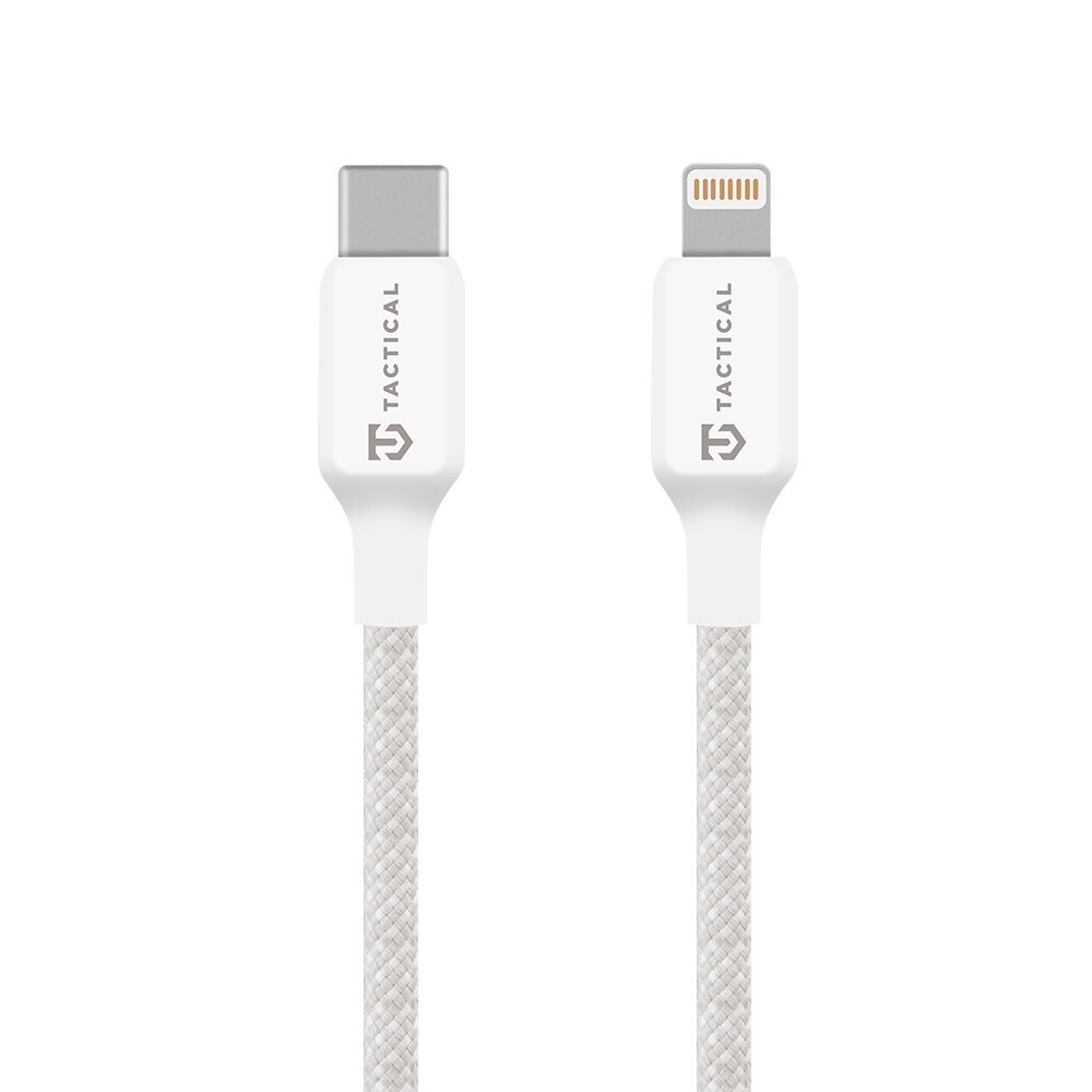 Datový kabel Tactical Stitch Thread USB-C - Lightning 1m White