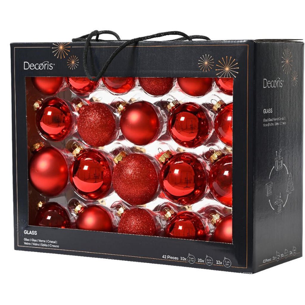 X-Mas SADA VÁNOČNÍCH KOULÍ 42dílné