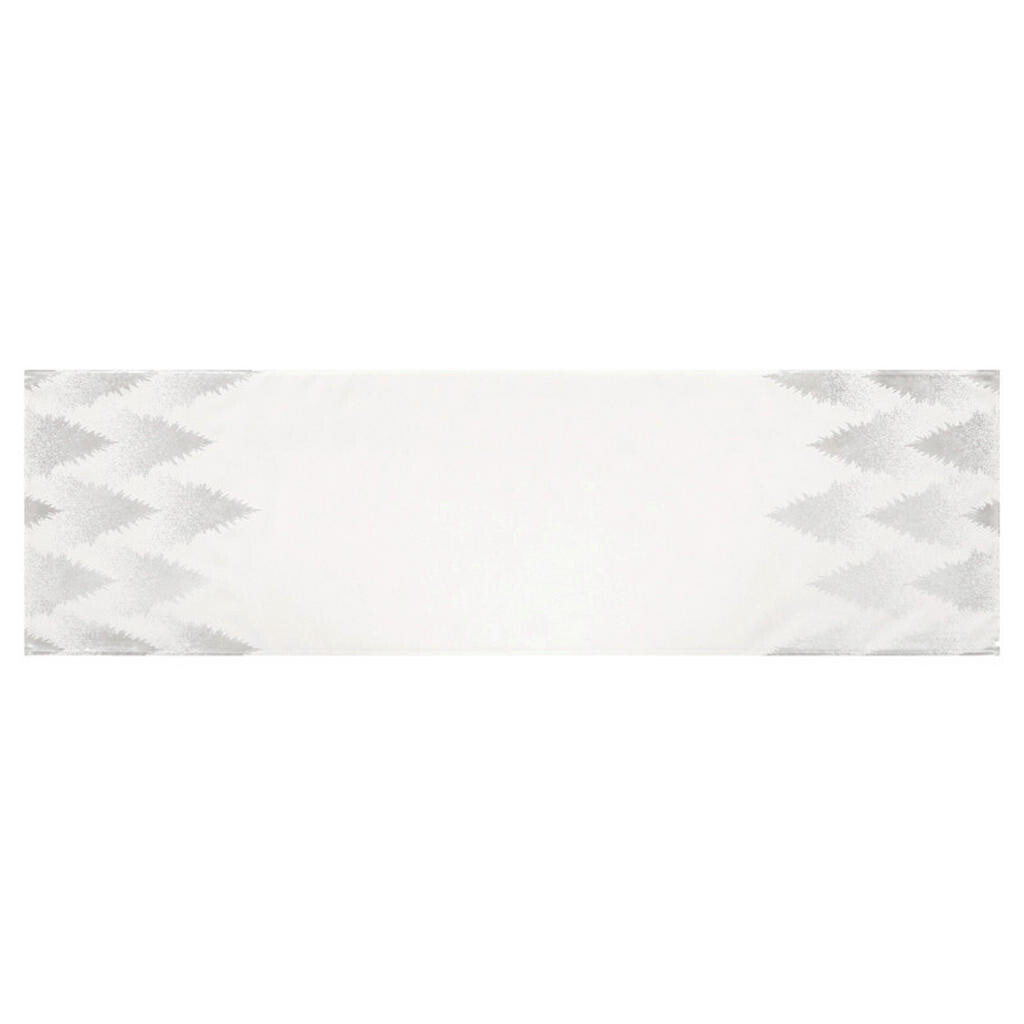 X-Mas BĚHOUN NA STŮL, 40/150 cm, barvy stříbra