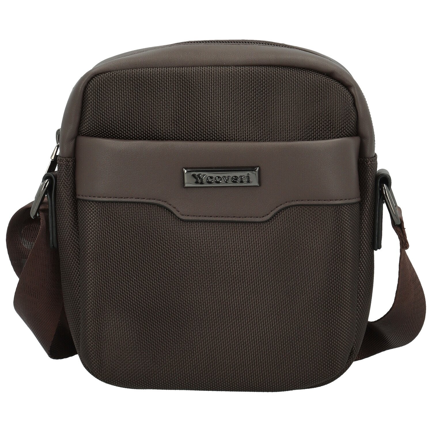 Pánská crossbody taška coffee - Coveri Santino coffee