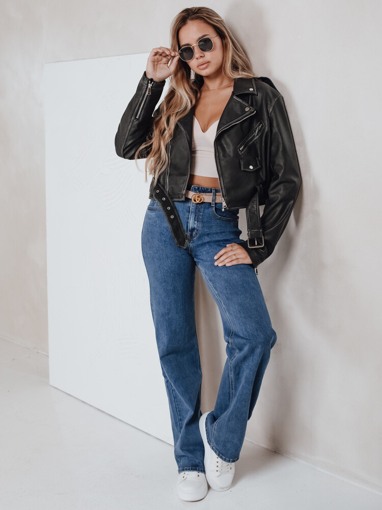 Jeansy damskie wide leg niebieskie Dstreet