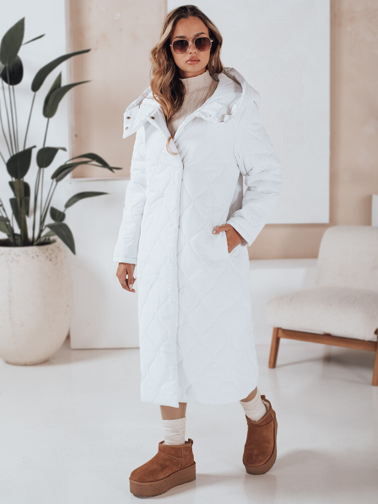 Kurtka zimowa damska LIKEMIRA pikowana biała Dstreet