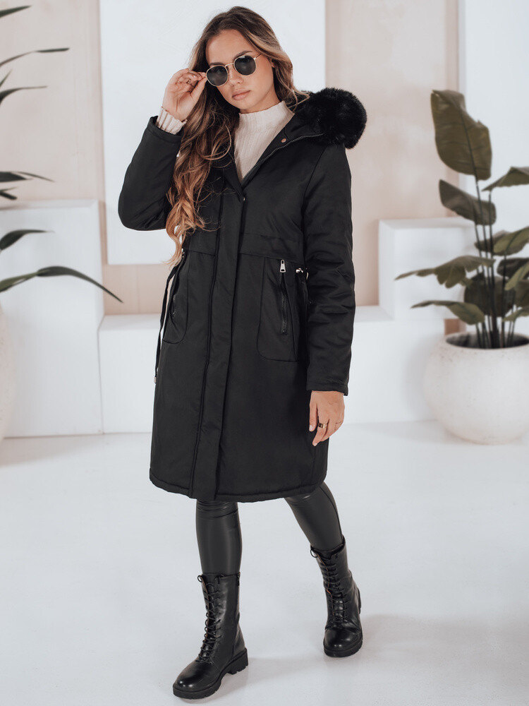 Damska kurtka zimowa parka FERNAYA czarna Dstreet