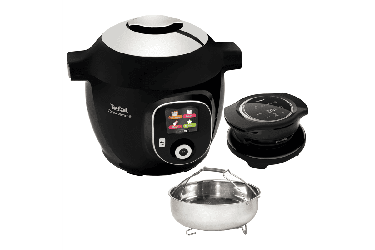 Multifunkční elektrický tlakový hrnec Tefal Cook4me+ CY85X8F2 příslušenství fritéza, mísa pro vaření