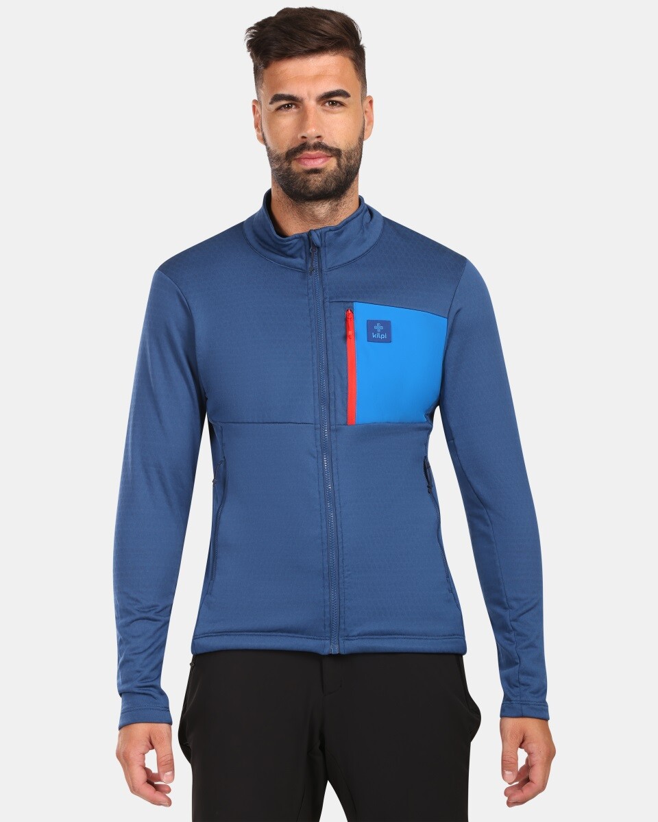 Pánská fleecová mikina kilpi erin-m tmavě modrá 3xl