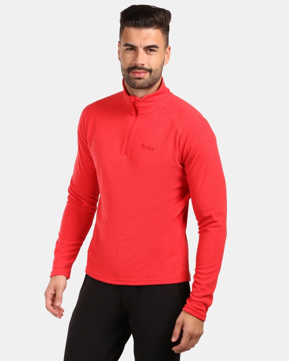 Pánská fleecová mikina kilpi almeri-m červená 3xl