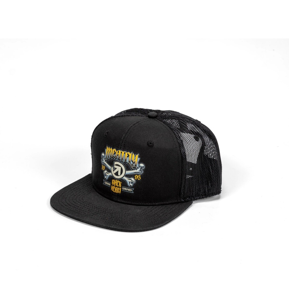 Kšiltovka meatfly crossbones trucker černá one size