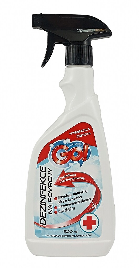 GO! Dezinfekce na povrchy Objem: 500 ml - s rozprašovačem