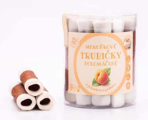 B.Produkt B. Produkt Meruňkové trubičky polomáčené s jogurtovou polevou 18ks 220 g