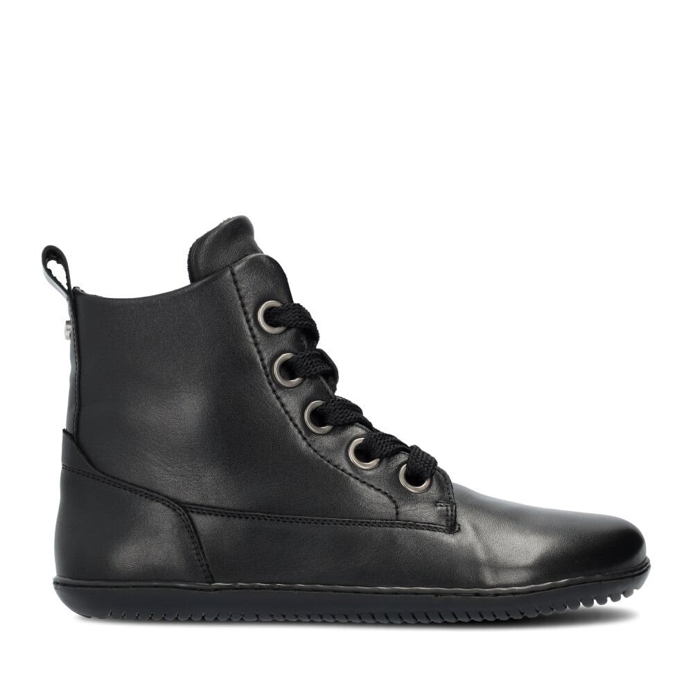 GROUNDIES SALZBURG WOMEN Black Dámské kotníkové barefoot boty - 36