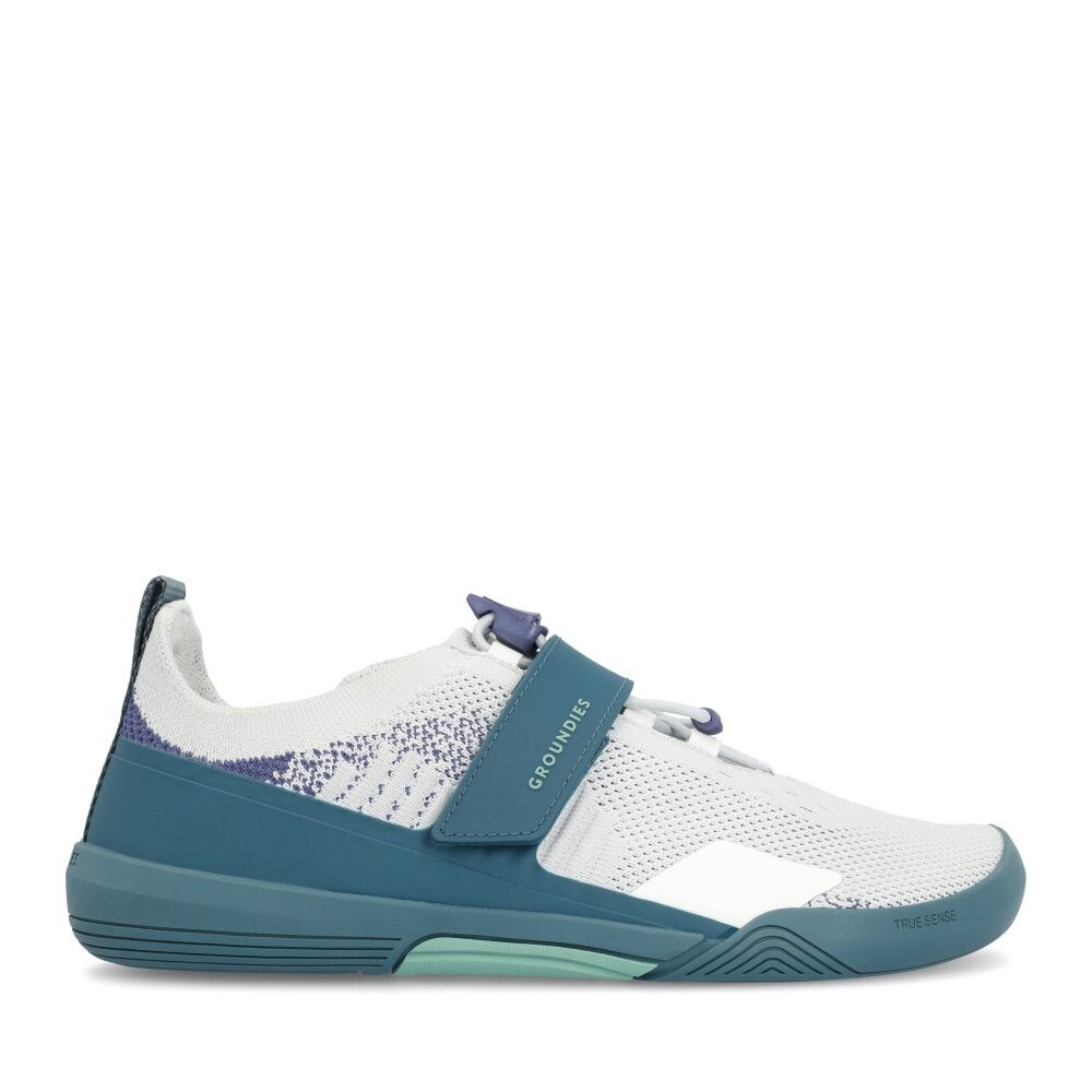 GROUNDIES G-Flex Stone/Teal Sportovní barefoot tenisky - 36