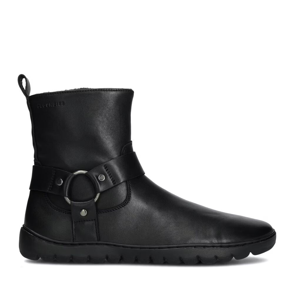 GROUNDIES PHOENIX 2.0 Black Dámské barefoot kotníkové boty - 36