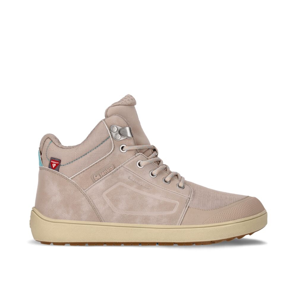 BeLenka ZIMNÍ KOTNÍKOVÉ ArcticEdge - Beige Zimní zateplené barefoot boty - 36