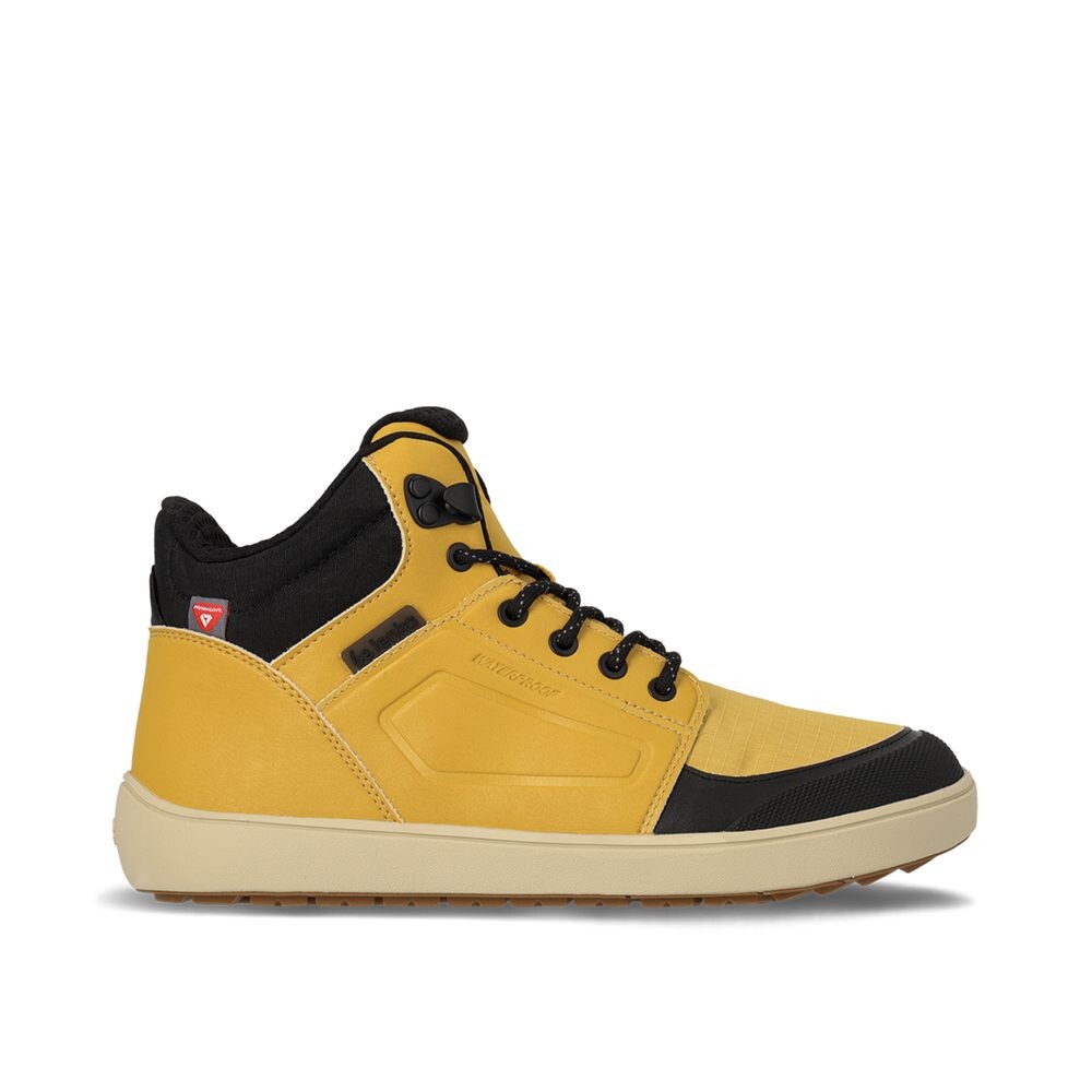 BeLenka ZIMNÍ KOTNÍKOVÉ ArcticEdge - Mustard Zimní zateplené barefoot boty - 37