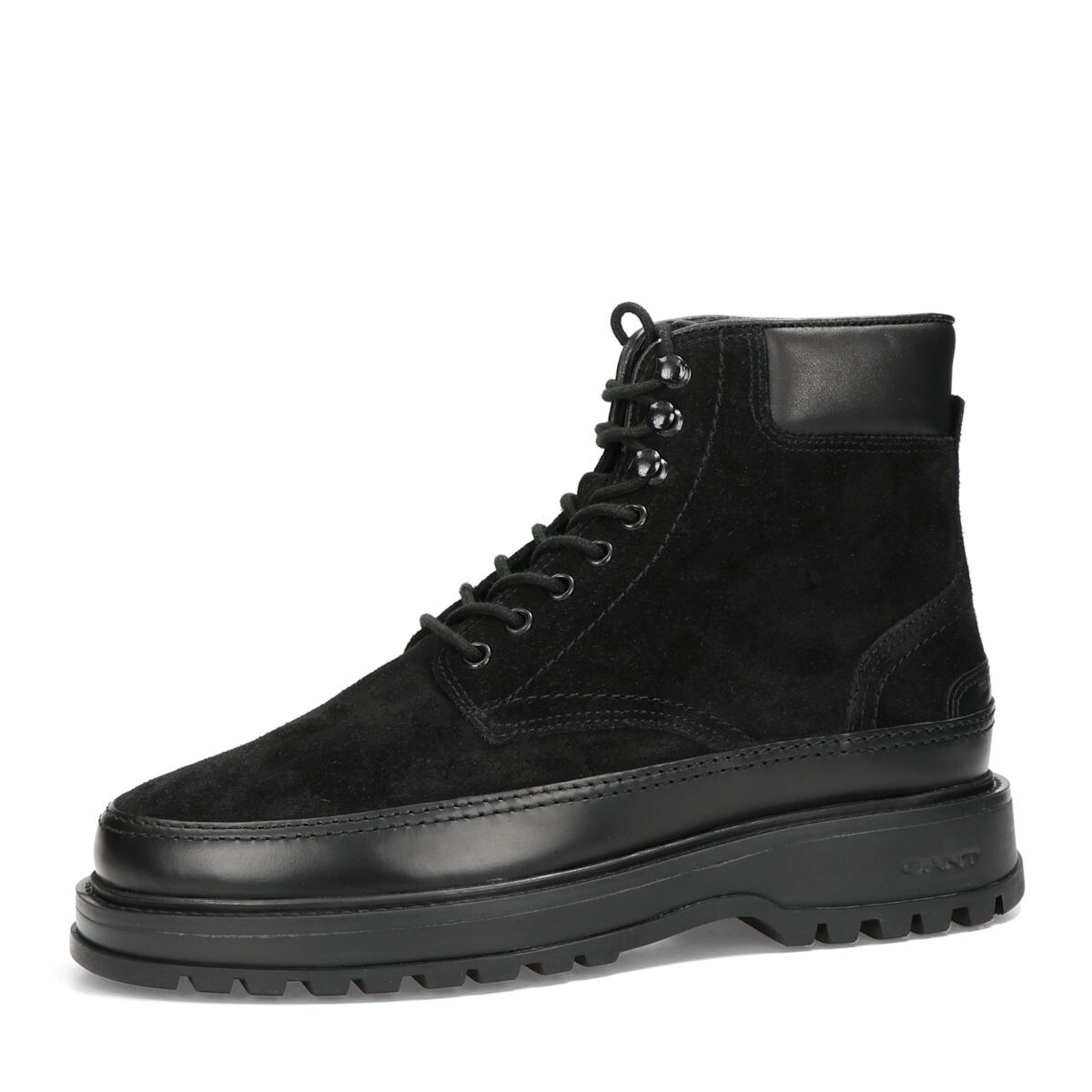 Gant pánské semišové kotníkové boty - černé - 41