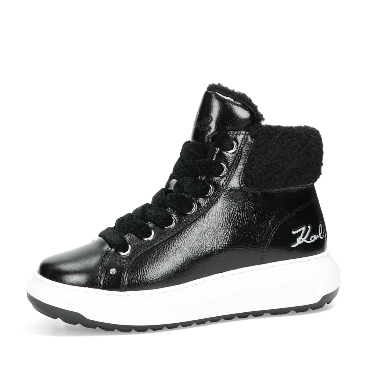 Karl Lagerfeld dámské kožené kotníkové tenisky - černé - 37