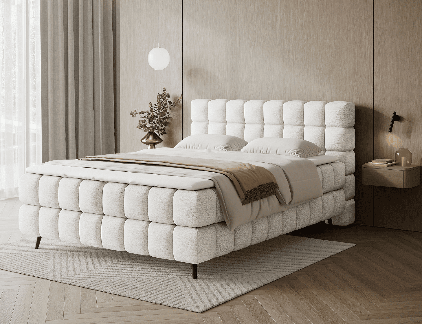 Boxspring Sabeno Rozměry: 140 x 200 cm, látka: Royal 1