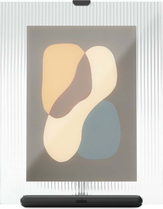 Černý skleněný stojací rámeček 19x23 cm Flute – Umbra