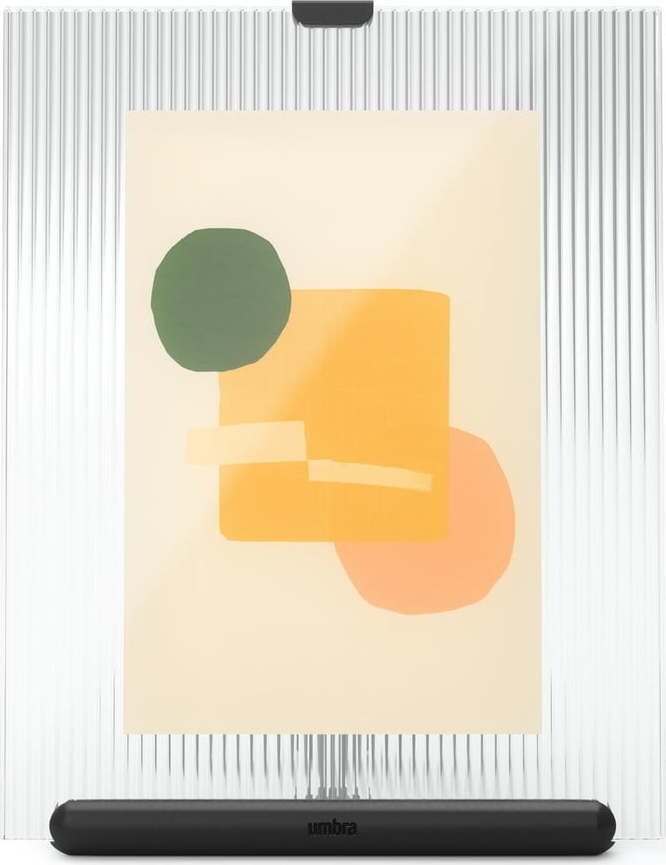 Černý skleněný stojací rámeček 16x20 cm Flute – Umbra
