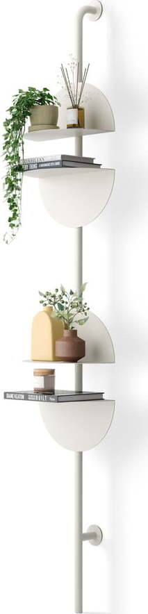 Matně bílý kovový modulární policový systém 27x203,5x35 cm Solis – Umbra