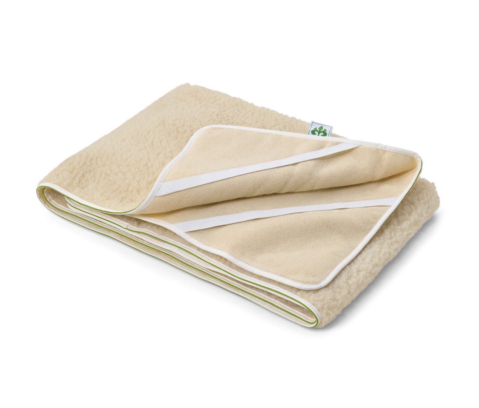 Chránič matrace se střižní vlnou irisette® greenline - barva: bílá