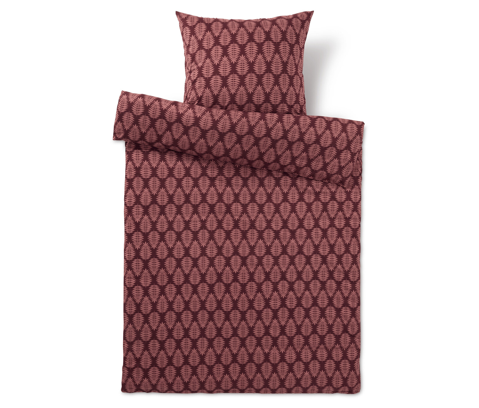 Tchibo - Povlečení ze zimního žerzeje - barva: červená