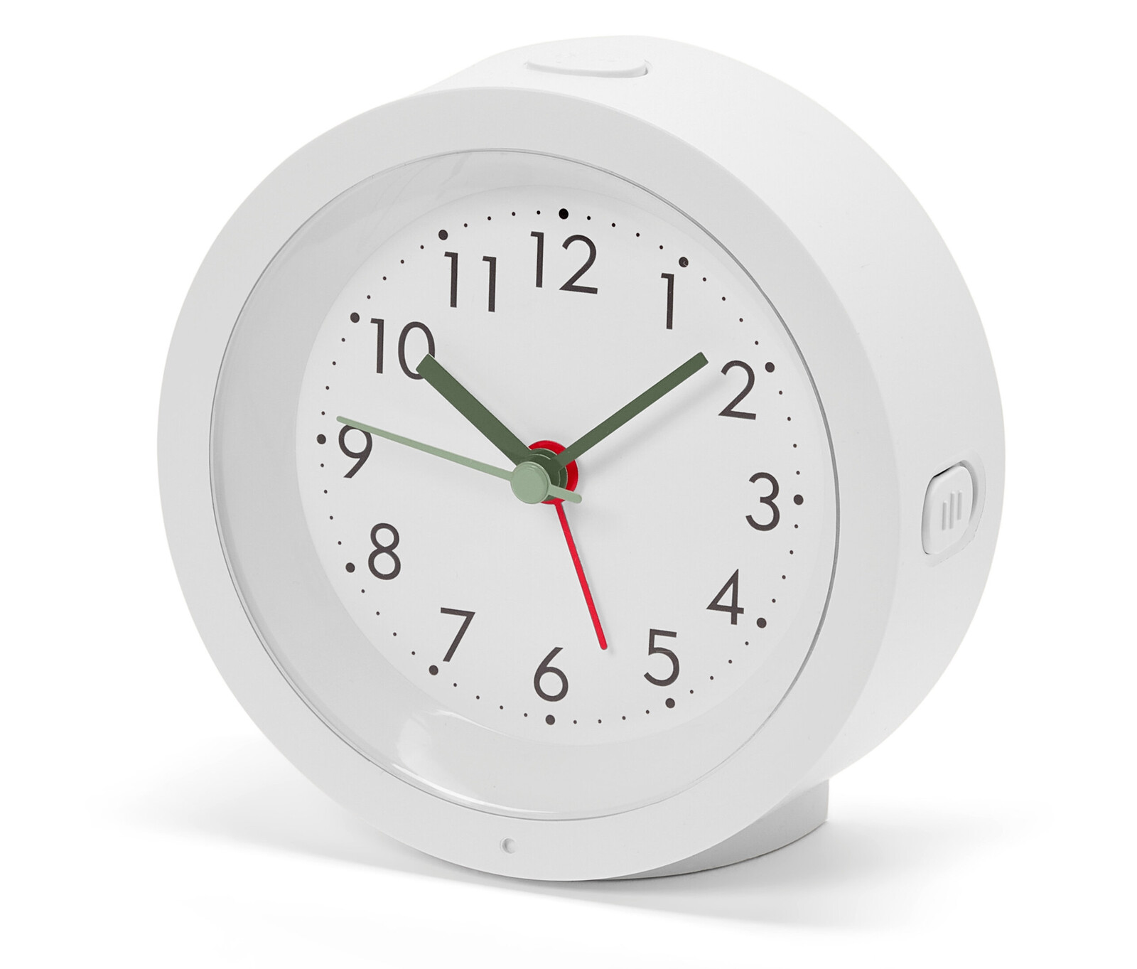 Tchibo - Budík s podsvícením - barva: bílá