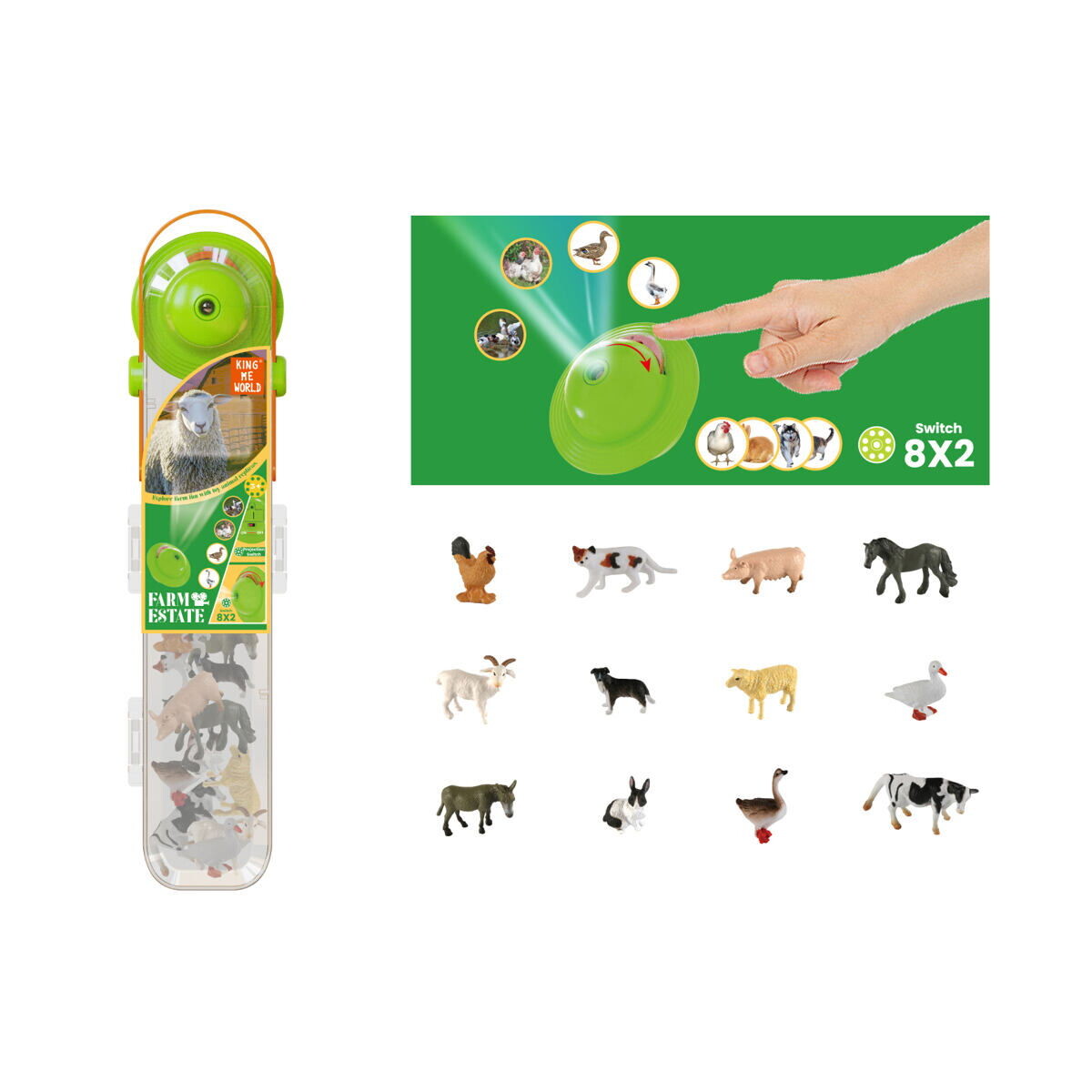 PLEJO Domácí zvířátka s projektorem