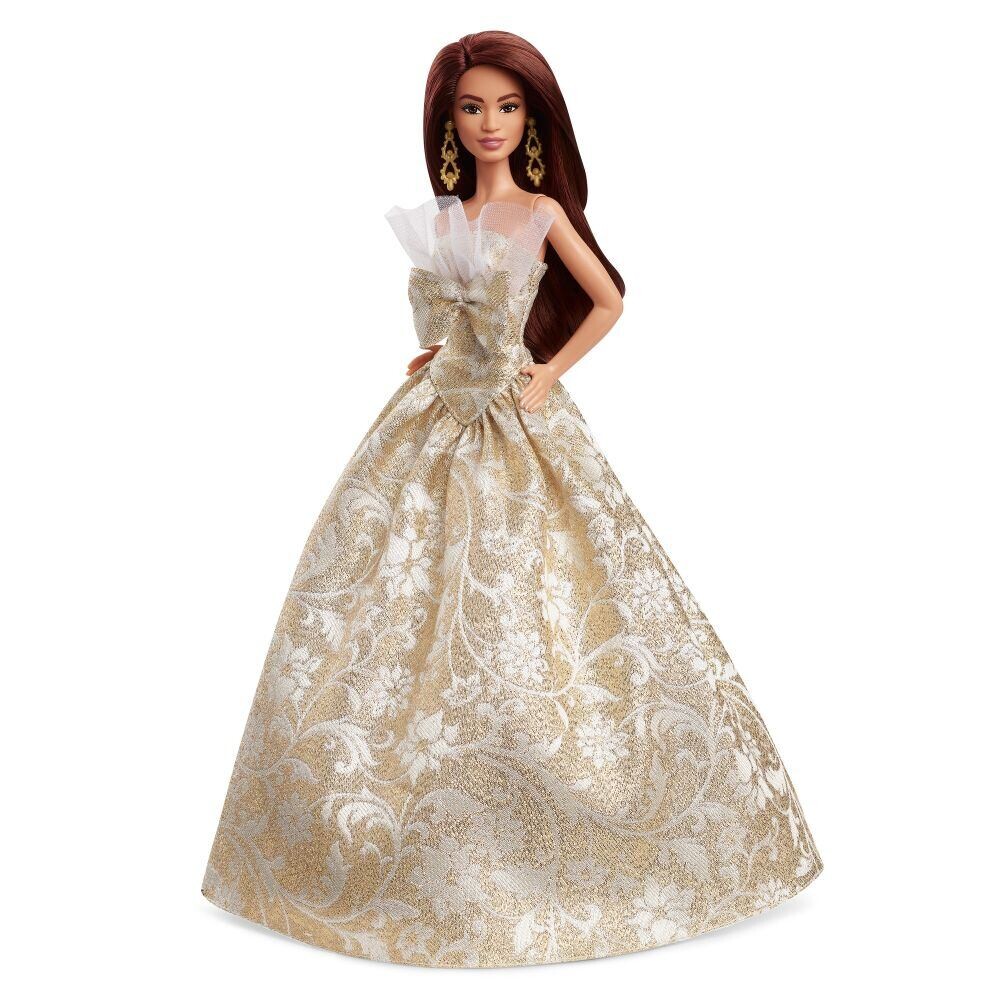 Mattel Barbie Vánoční panenka hnědovláska 2025