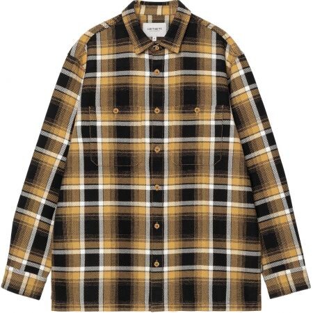 Košile Carhartt Wip Vaughn L/S - Žlutá - L