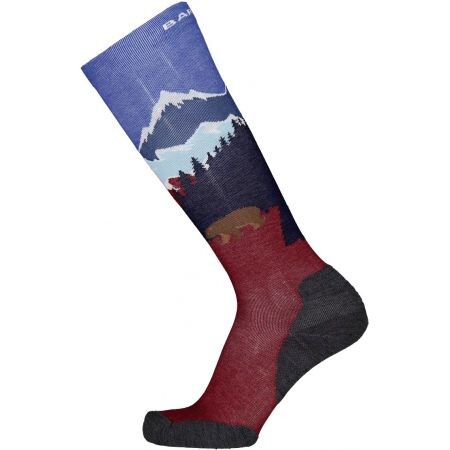 Ponožky Snb Barts Snow Sock Bear - Modrá - 43/46