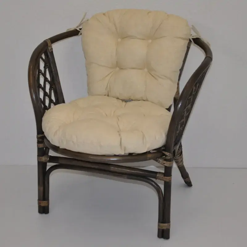 Axin Trading Ratanové křeslo Bahama, hnědé béžový melír