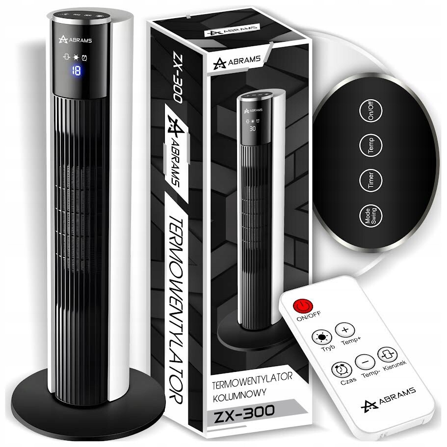 Termoventilátor Farelka Sloupový Keramický Energeticky úsporný 2000 W Tichý