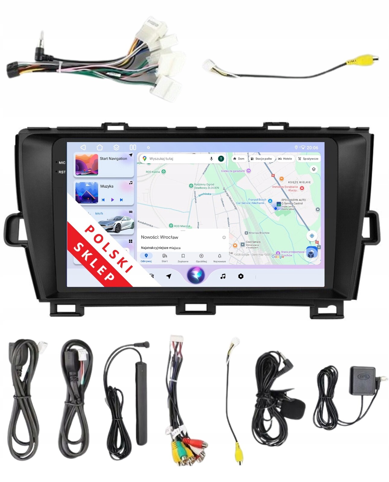 Rádio 2DIN Navigace Android Toyota Prius 3 III 6/128 Gb Dsp Carplay Lte