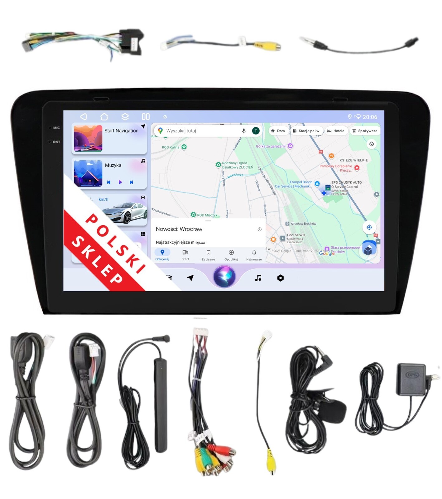 Rádio 2DIN Navigace Android Škoda Octavia 3 III Dsp Carplay 3/32 Gb Lte