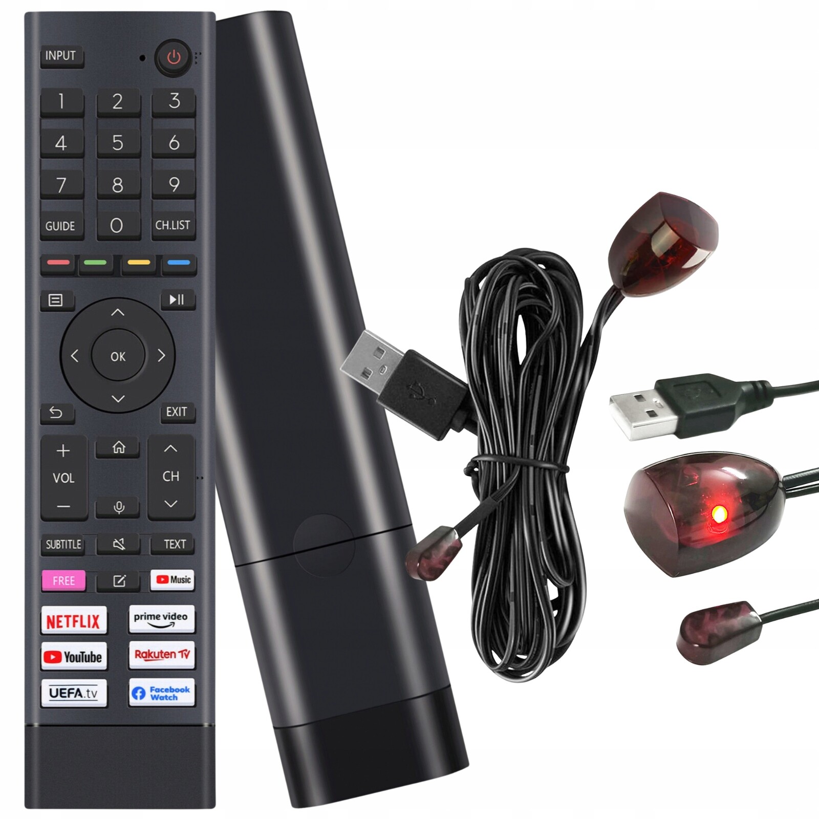 Dálkový Ovladač ERF3B80H Pro Hisense A214407 A214408 A214409 A21480T A21490V Ir Kabel