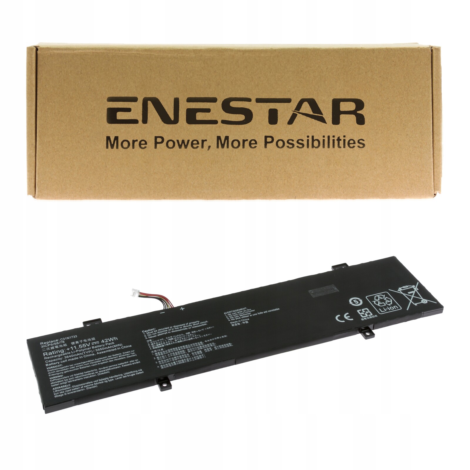 Prémiová baterie pro Asus C31N1733 VivoBook Flip 14 TP412FA TP412UA