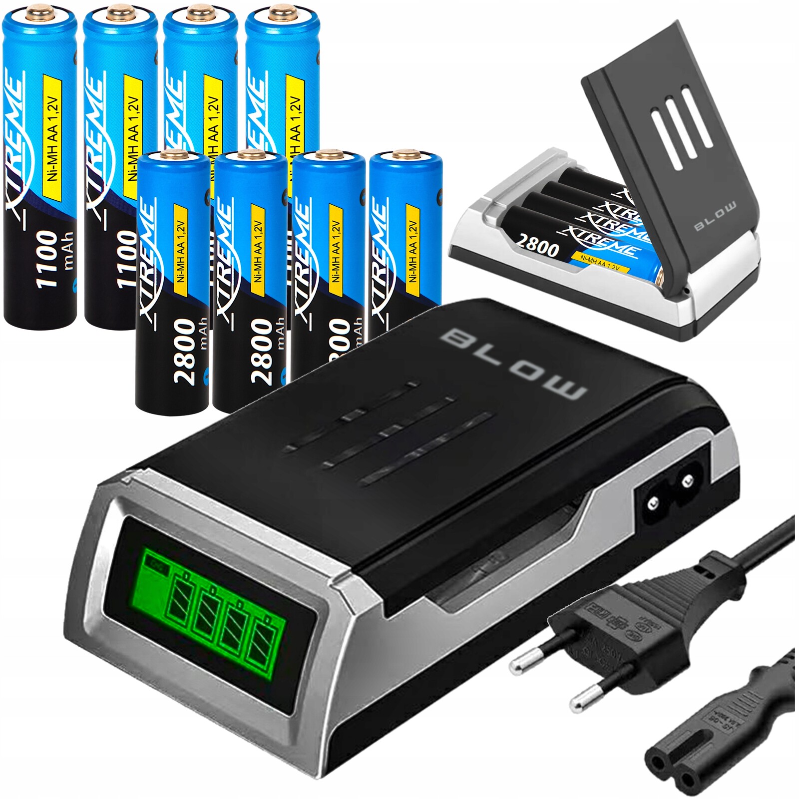 Rychlá Nabíječka Pro Baterie Aa a Aaa Set R6 1.2V R3 1.2