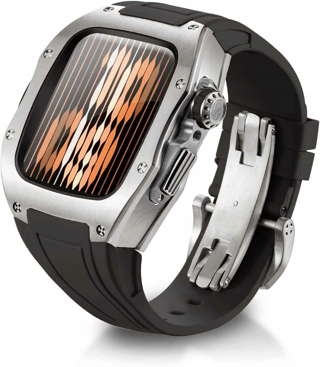 Pouzdro s řemínkem pro hodinky Apple Watch 9/8/7 45 mm SE/6 44 mm černé