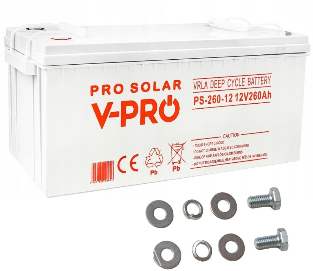Akumulátor Volt Polska Deep Cycle Vpro Solar 12V 260AH Vrla Bezúdržbový