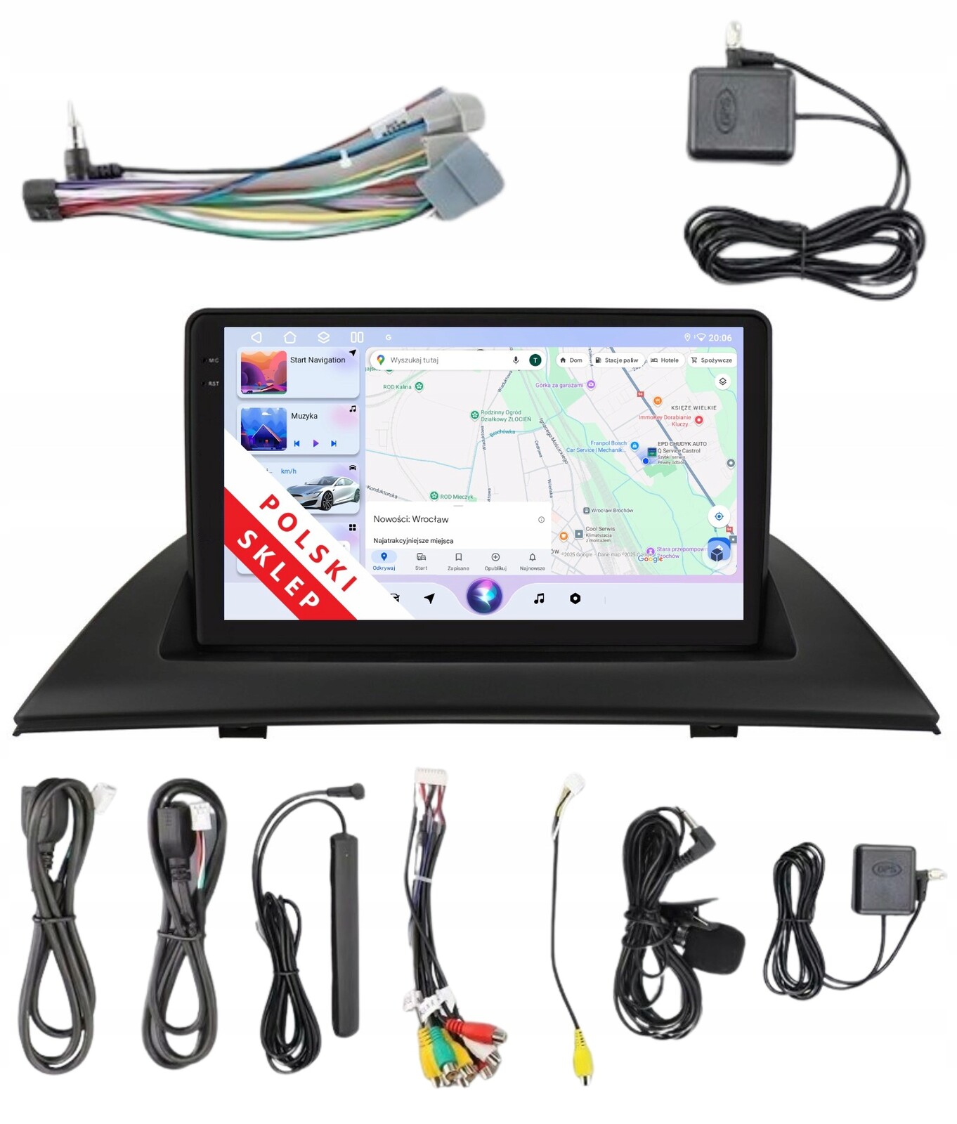 Navigace Rádio 2DIN Android Bmw X3 E83 6/128 Gb Dsp Carplay Lte