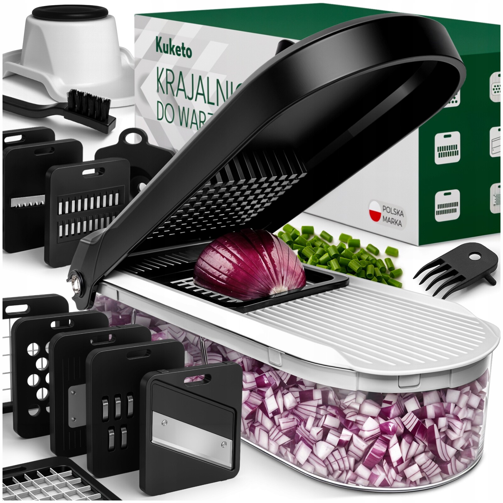 Kráječ Na Zeleniny S Kostkami Multifunkční Kráječ 15v1 Mandolína