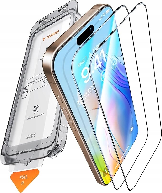 Ochranná fólie Torras pro iPhone 16 Pro Max s pancéřovaným sklem 9H