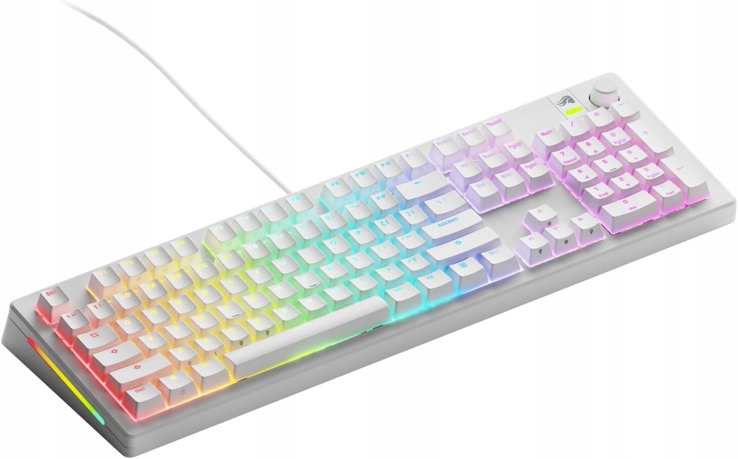 Glorious Gmmk 3 100% Pre-Built mechanická herní klávesnice Bílá Ansi