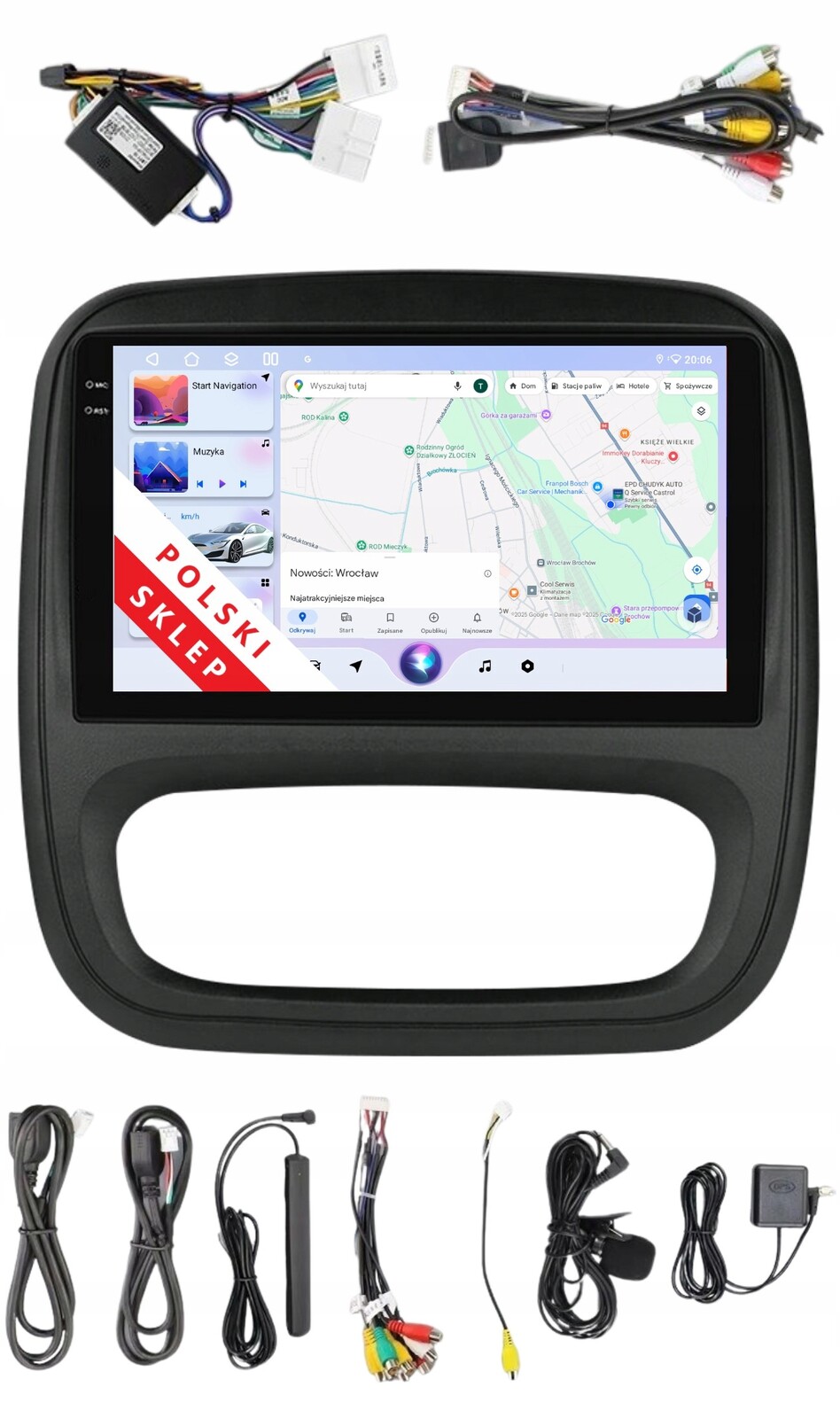 Rádio 2DIN Navigace Android Renault Trafic 3 III 4/64 Gb Dsp Carplay Lte