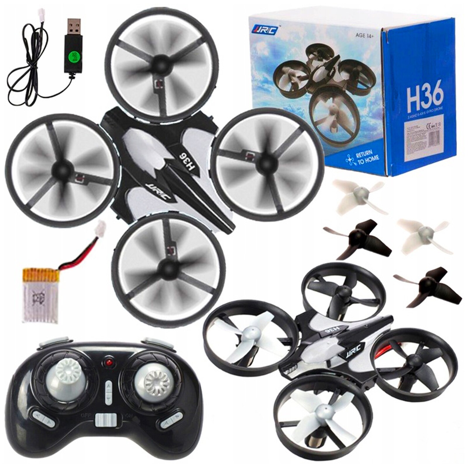 Dron Dálkově Ovládaný Létající Hračka Pro Děti Led Světla Gyro 3D Režim