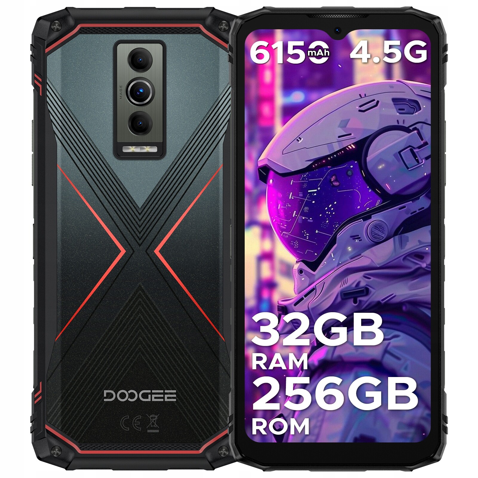 Chytrý telefon DooGee Blade 10 Pro Energy 6 Gb 256 Gb 4G (lte) Červený