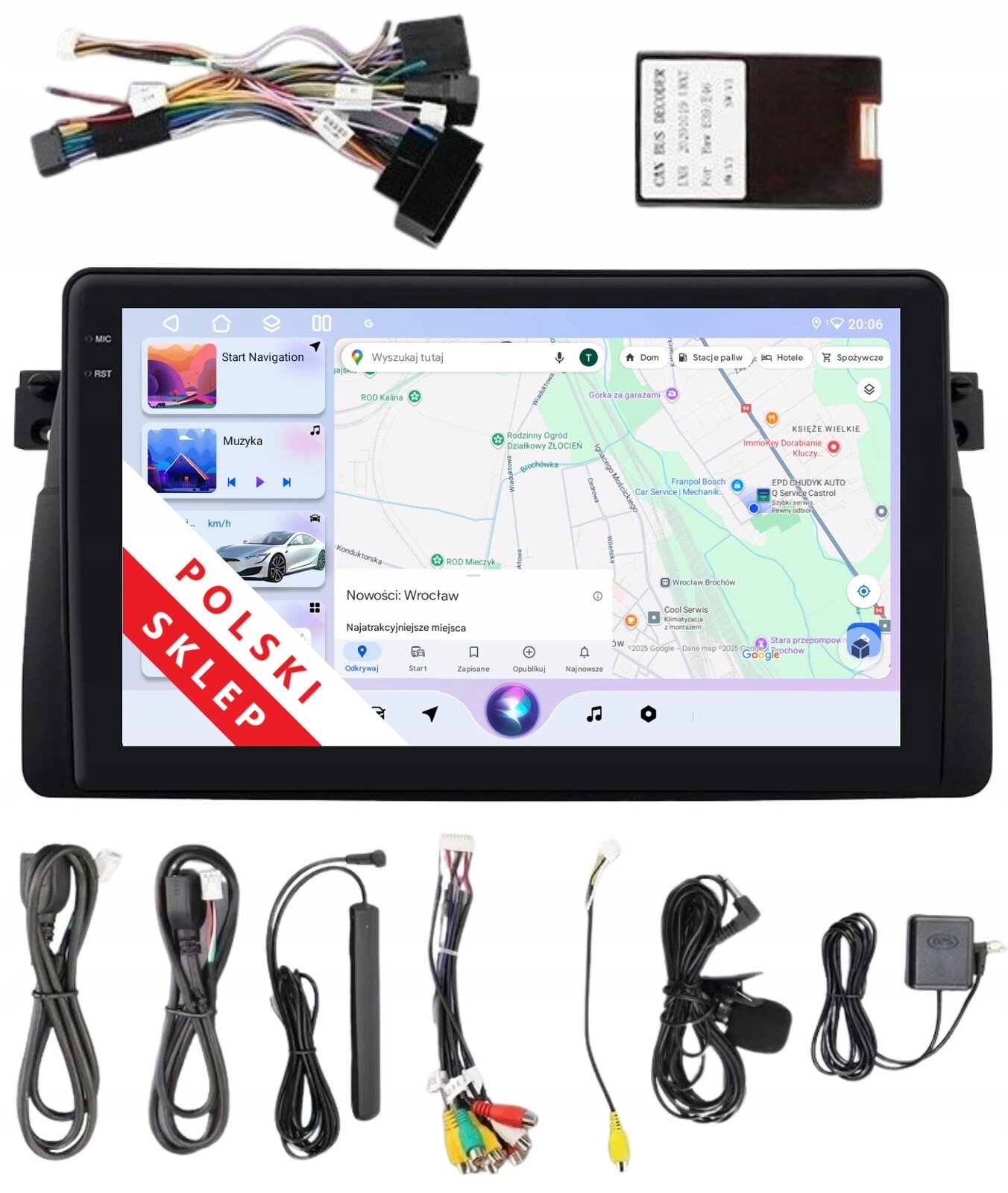 Navigace Rádio 2DIN Android Bmw 3er E46 Rover 75 Dsp Carplay 3/32 Gb Lte